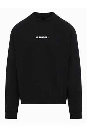 Felpa in cotone nero JIL SANDER | J47GU0132J20039001